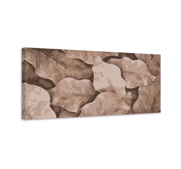 Tablou flori şi plante frunze botanice stratificate - TenStickers