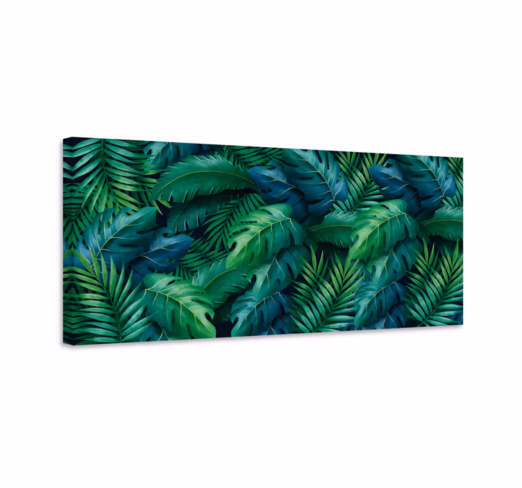 Tablou flori şi plante verdeata tropicala - TenStickers