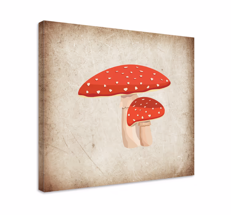 Tablou flori şi plante grup de ciuperci - TenStickers