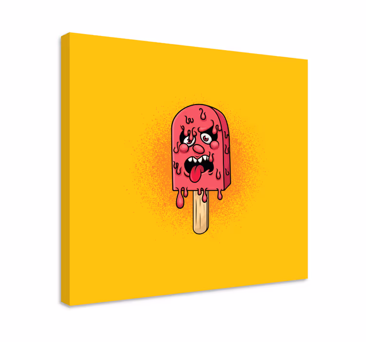 Gheață pop picătură graffiti desen animat pânză modernă - TenStickers