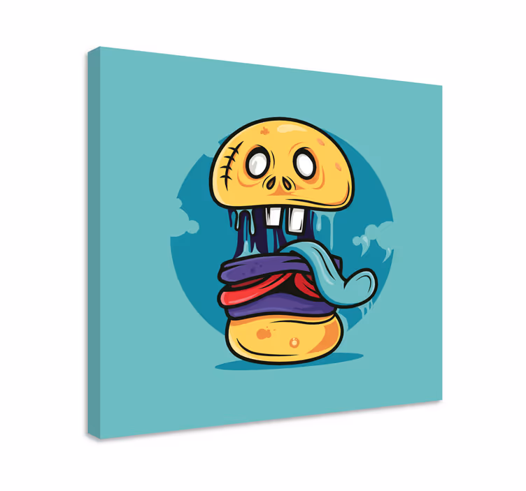 Tablou personaje personaj craniu jucăuș - TenStickers