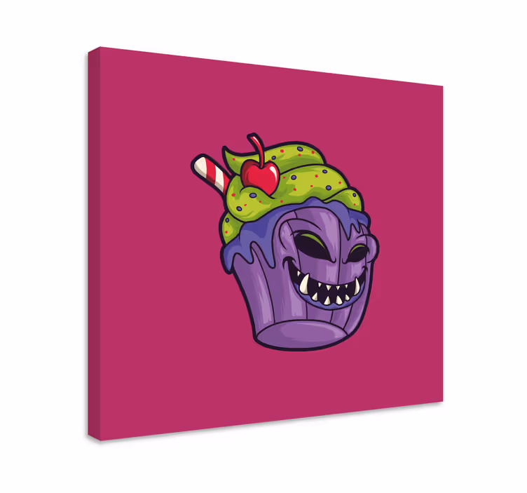 Panza modernă cu desene animate cupcake zombie - TenStickers