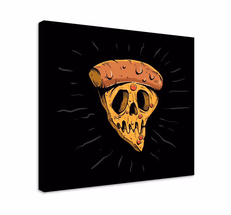 Pizza craniu stil graffiti panza moderna - TenStickers
