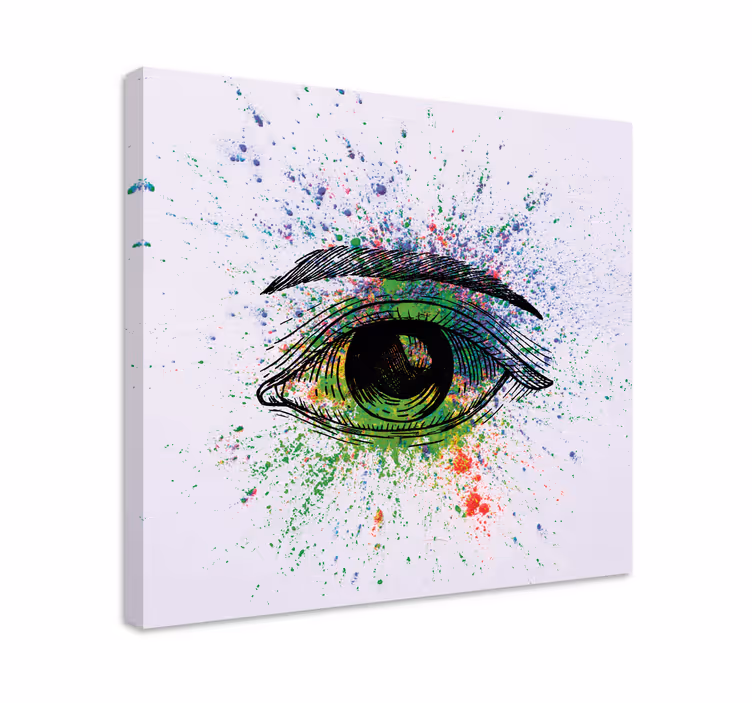 Tablou abstract stropire vibrantă a ochilor - TenStickers