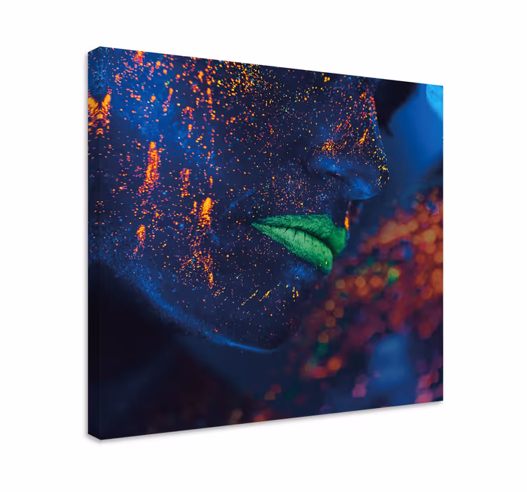 Tablou artă față strălucitoare - TenStickers