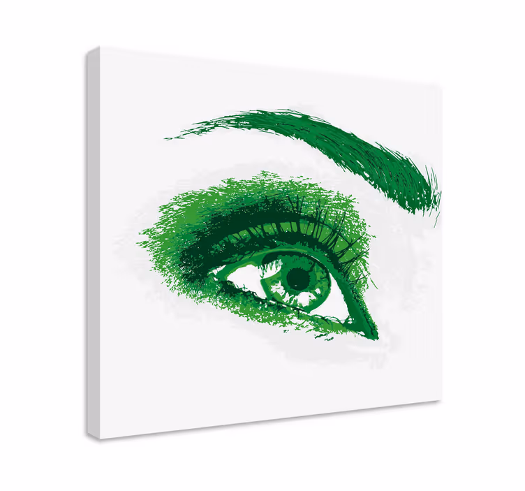 Tablou fructe ilustrație ochi verde - TenStickers
