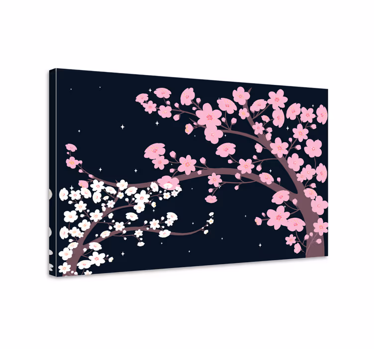 Tablou flori şi plante ramuri de cireș - TenStickers
