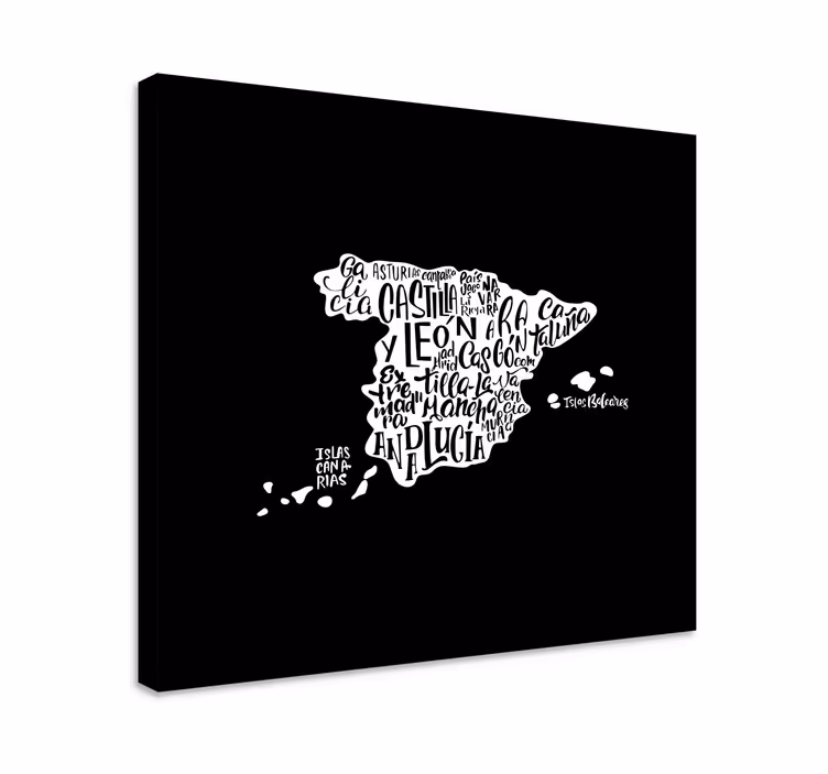 Tablou harta lumii tipografie creativă - TenStickers