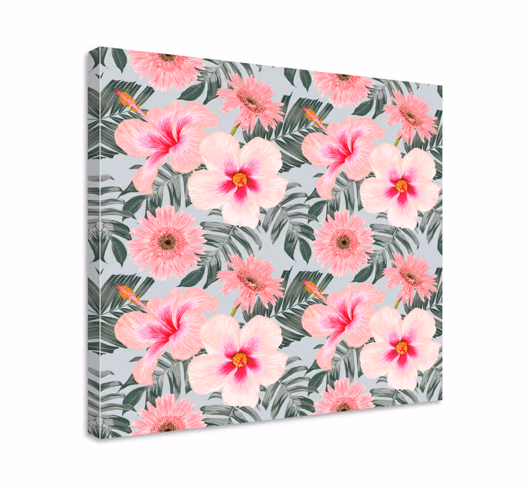 Tablou flori şi plante aranjament floral tropical - TenStickers