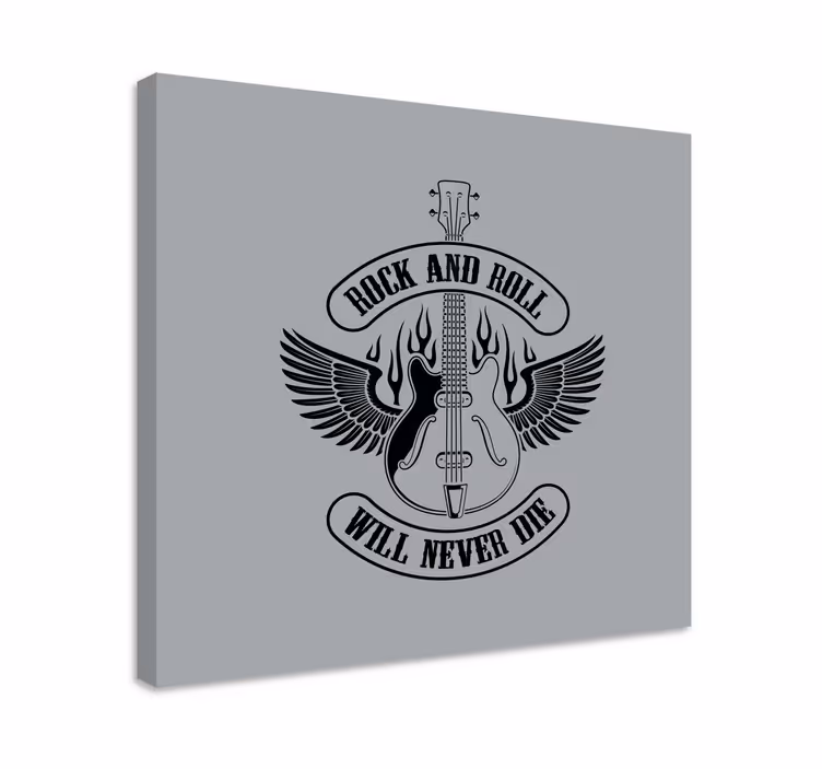 Tablou muzică chitară cu aripi - TenStickers