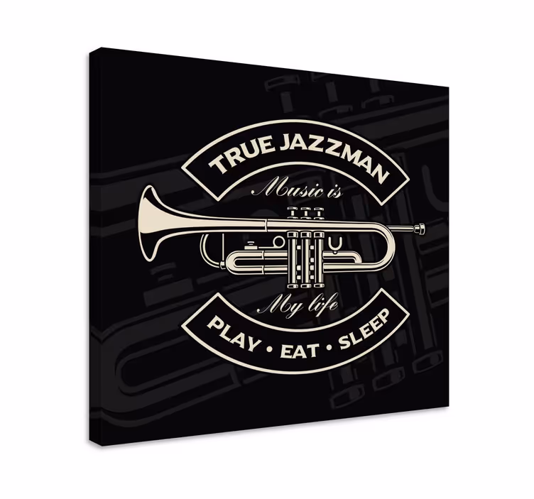 Pânză de muzică adevărată jazzman - TenStickers