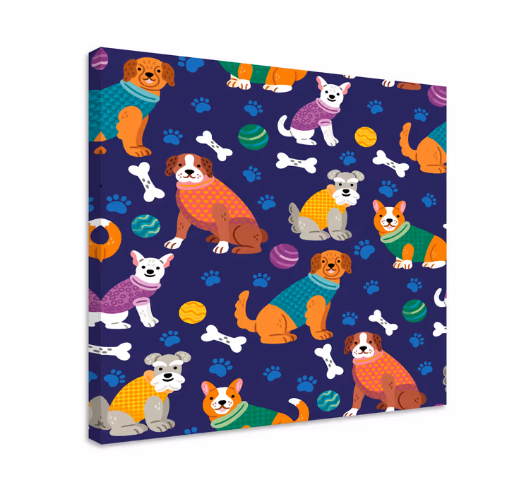 Tablou câini însoțitori canini jucăuși - TenStickers