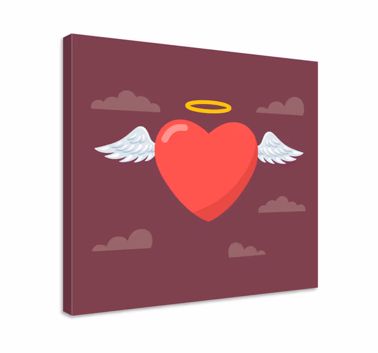 Tablou artă simbolul inimii Îngerului - TenStickers