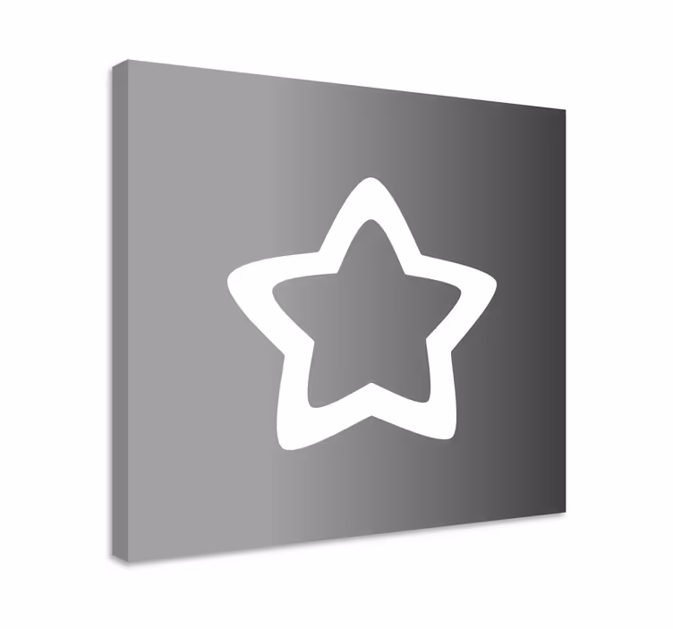 Tablou ornamental contur stea - TenStickers