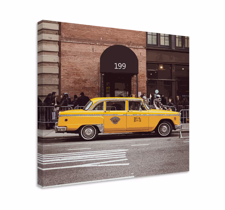 Tablou orașe taxiul galben - TenStickers