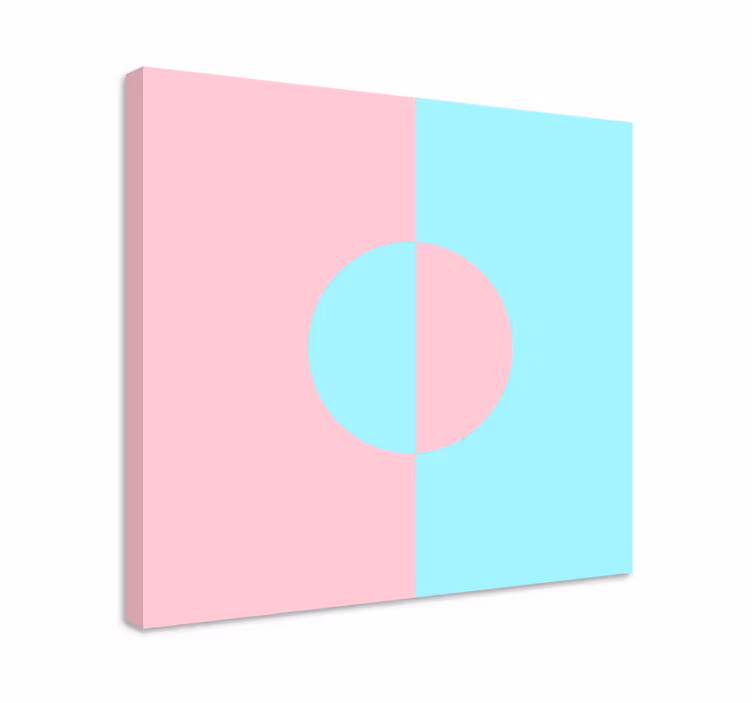 Tablou geometric cerc și Împărțire - TenStickers