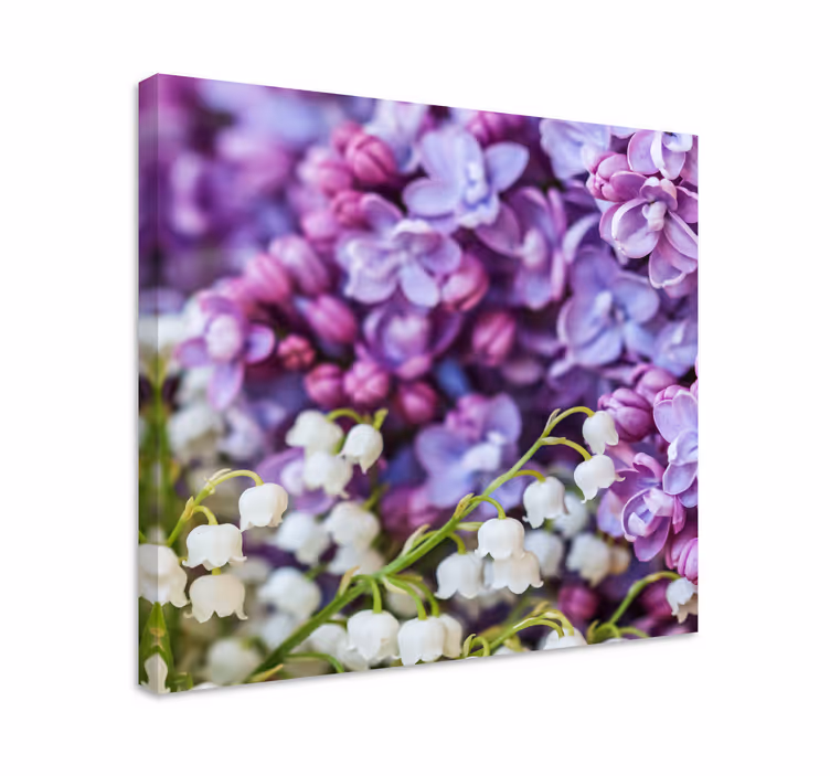 Tablou flori şi plante crini şi liliac - TenStickers
