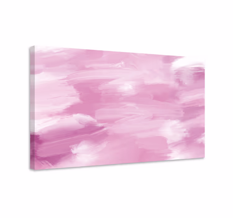 Amprente de perete dormitor pictura roz pastel - TenStickers