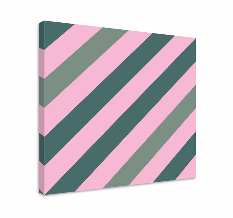 Tablou geometric cu model de dungi diagonale - TenStickers