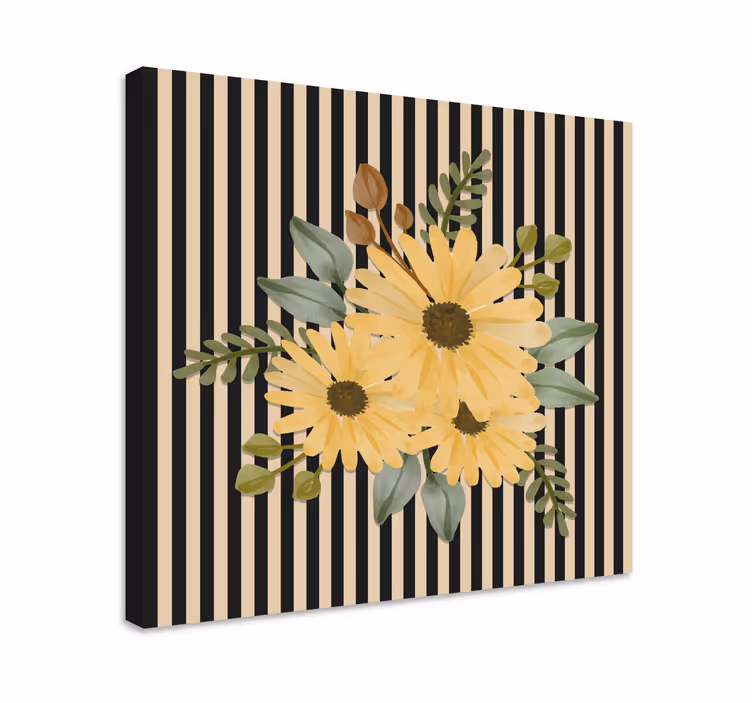 Tablou flori şi plante aranjament floral solar - TenStickers