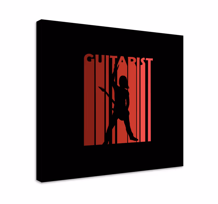 Tablou muzică performer în siluetă - TenStickers
