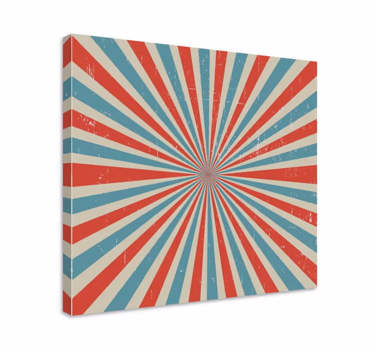 Tablou abstract cu design de model radiat - TenStickers