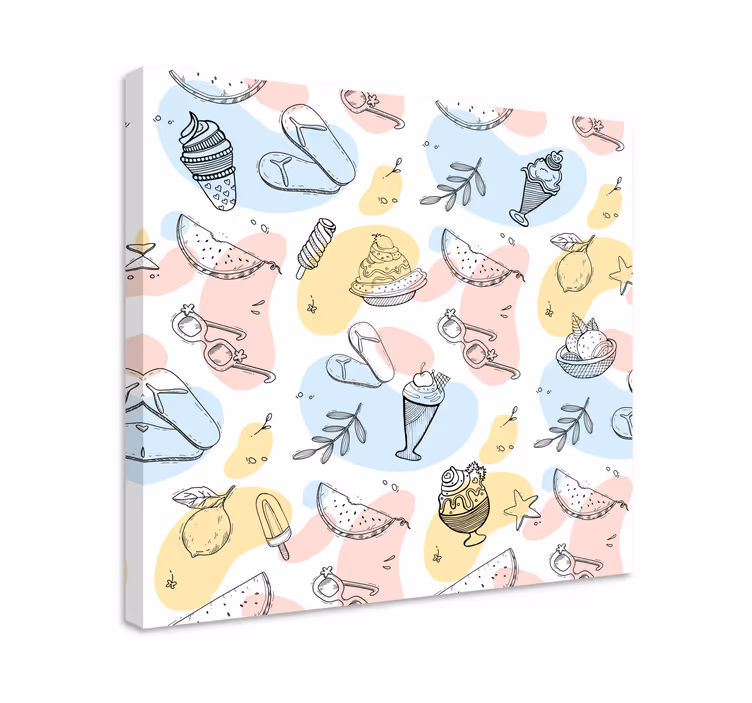 Tablou ornamental delicii de vară în abundență - TenStickers