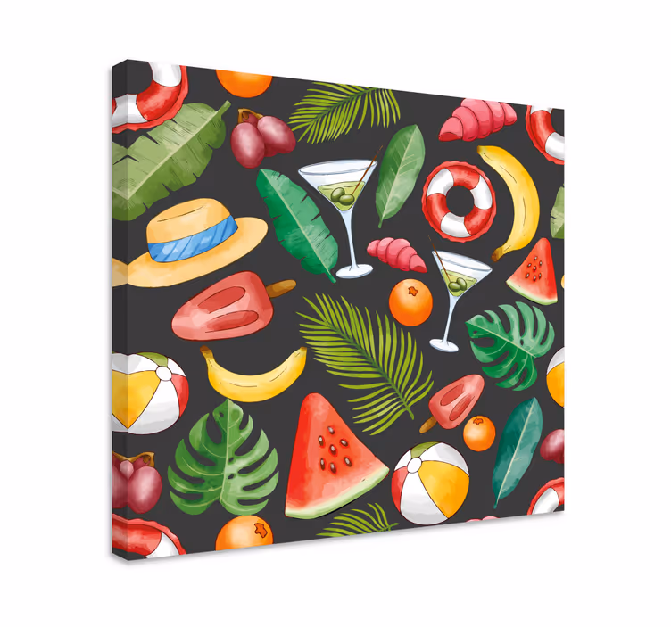 Tablou fructe temă răcoritoare tropicală - TenStickers