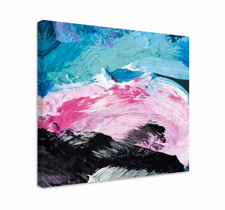 Tablou abstract cu vârtejuri de culori dinamice - TenStickers