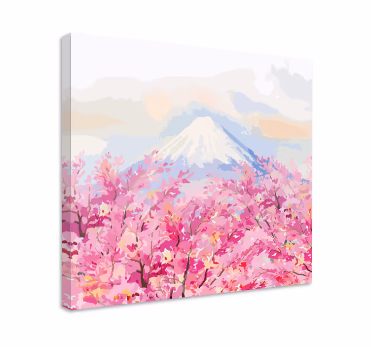Tablou flori şi plante floarea de la fuji - TenStickers