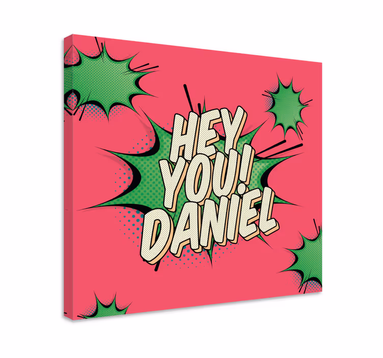 Tablou juvenil salut personalizat comic - TenStickers