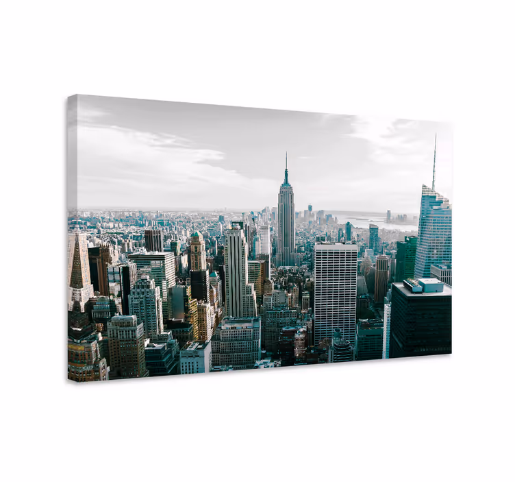 Tablou orașe vedere la orizontul new yorkului - TenStickers
