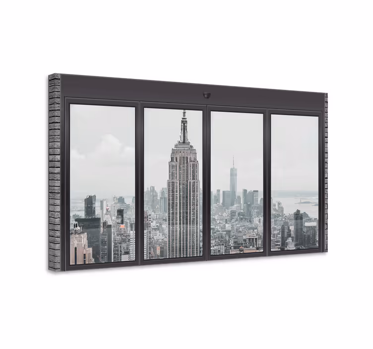Ferestre mari new york city canvas print - TenStickers