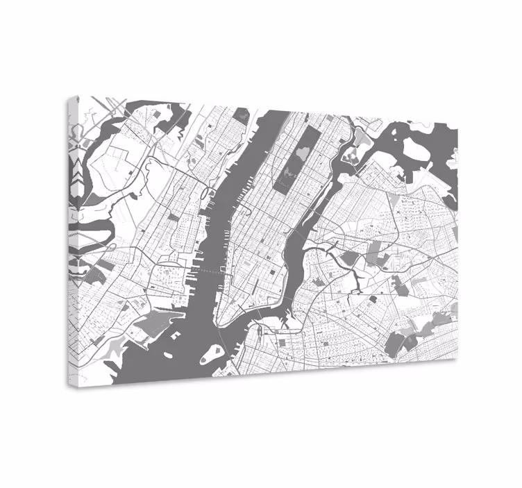 Tablou orașe hartă manhattan - TenStickers