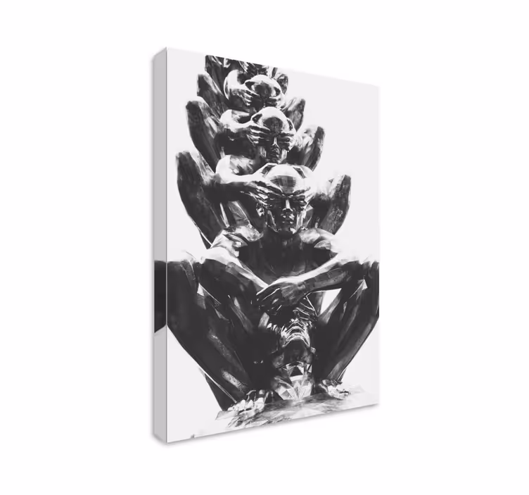 Tablou persoane figurine umane suprapuse - TenStickers