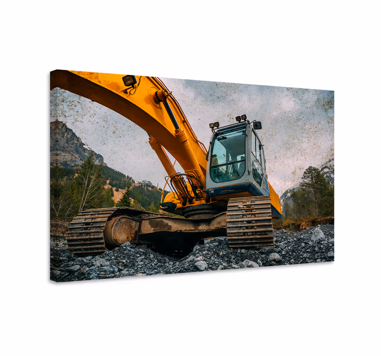 Tablou sport excelență în utilaje de construcții - TenStickers