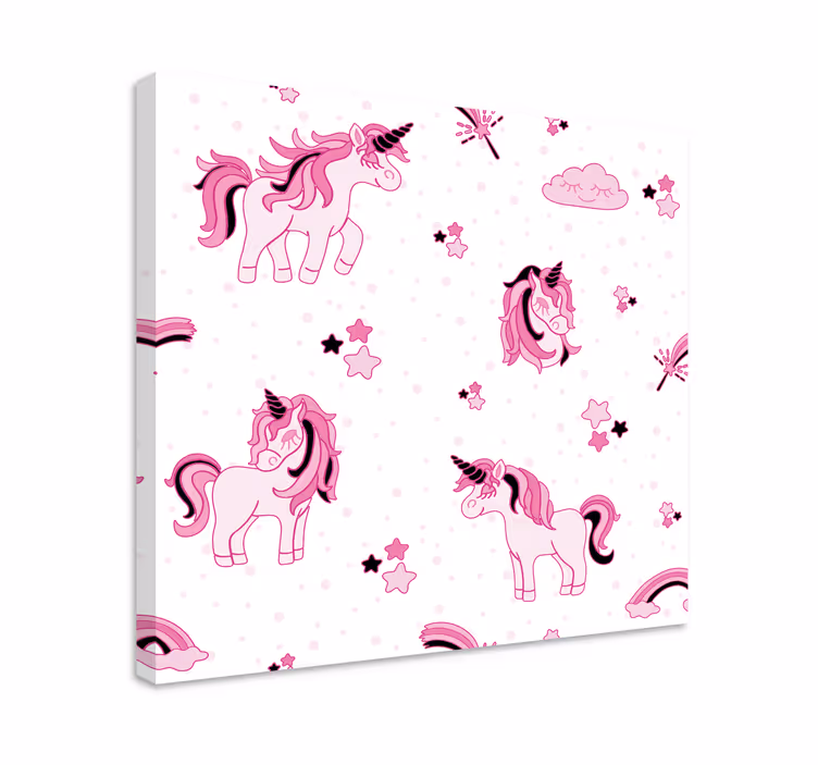 Tablou unicorni cu modele drăguțe de unicorni - TenStickers