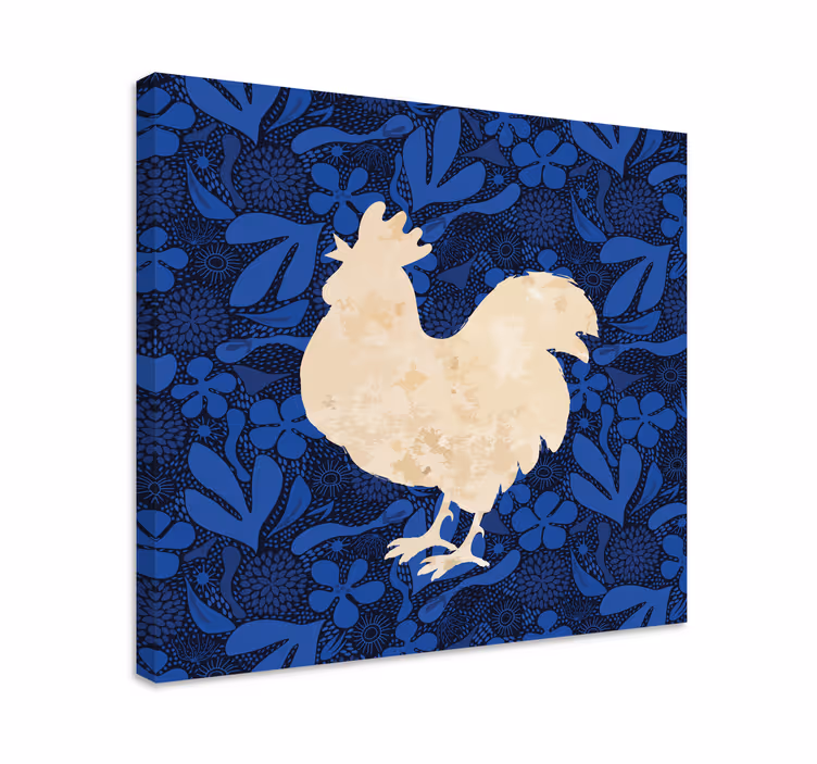 Tablou animale siluetă de cocoș - TenStickers