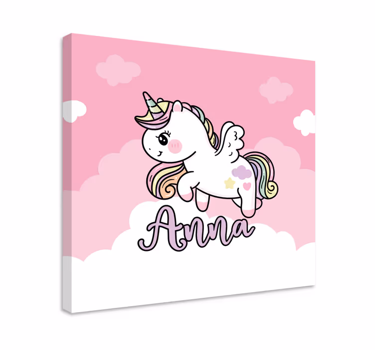 Tablou unicorni fantezie drăguță cu unicorni - TenStickers