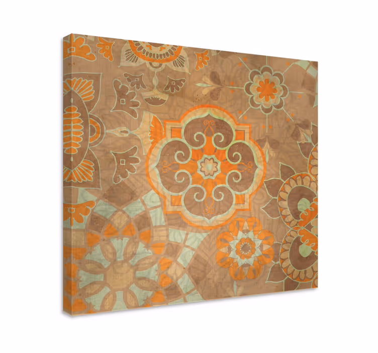 Cadru asiatic cu motive botanice elaborate - TenStickers