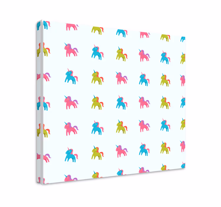 Tablou unicorni model colorat de unicorni - TenStickers