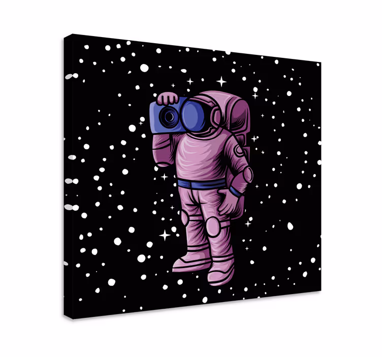 Tablou jocuri video astronaut captând stele - TenStickers