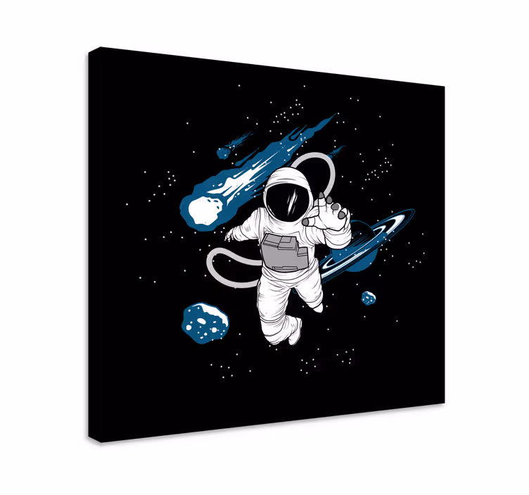 Tablou jocuri video astronaut în univers - TenStickers