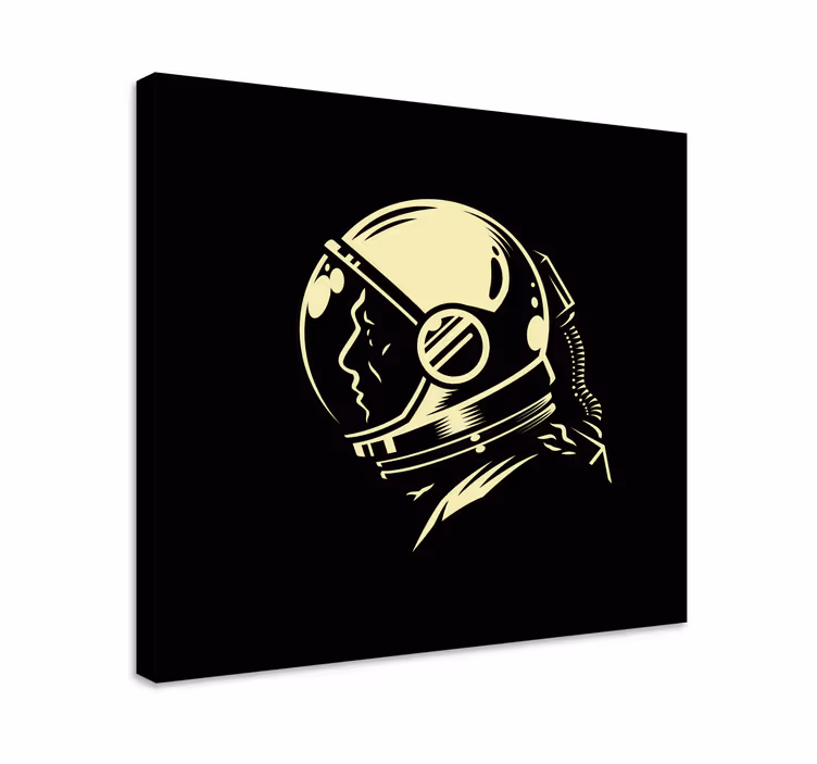 Imprimeuri de perete vintage monocrome cosmonaut - TenStickers