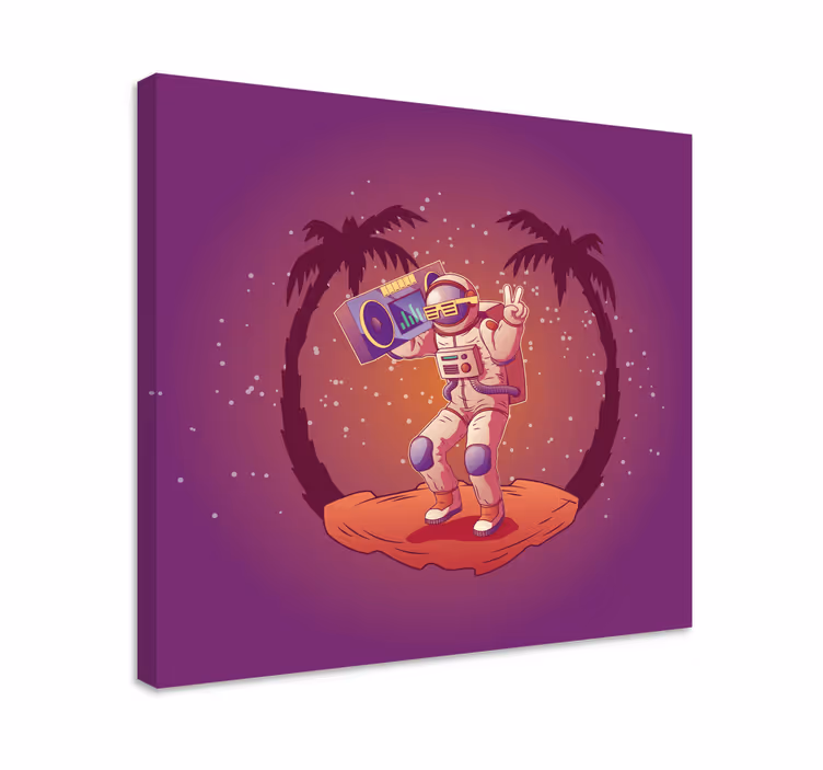 Tablou jocuri video astronaut dansator - TenStickers