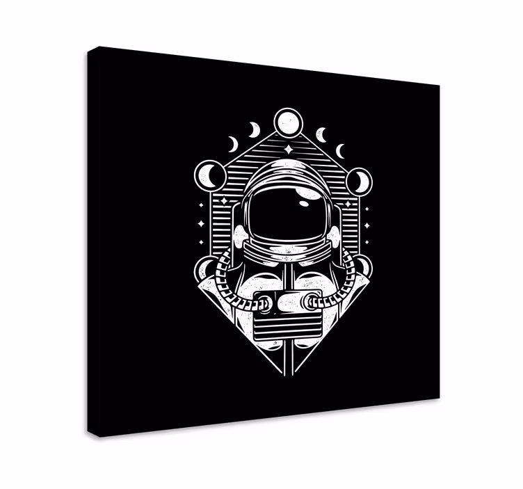 Tablou jocuri video astronaut faze lunare - TenStickers