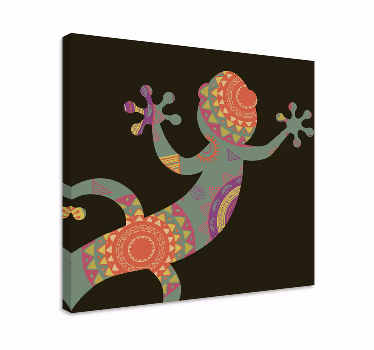 Tablou animale ilustrație geometrică de reptile - TenStickers