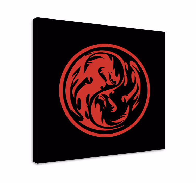 Tablou dinozauri design dinamic cu dragoni - TenStickers