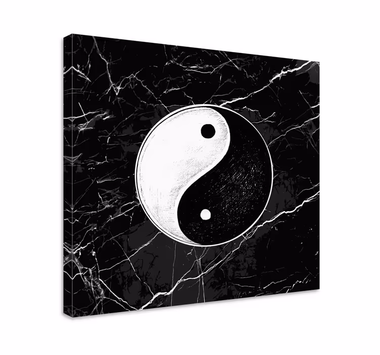 Imprimări originale de pânză de echilibru yin yang original - TenStickers