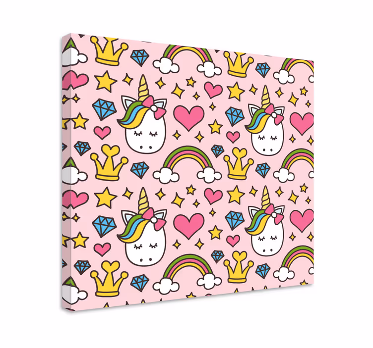 Curcubee drăguțe și unicorni cu pânză de pepinieră - TenStickers